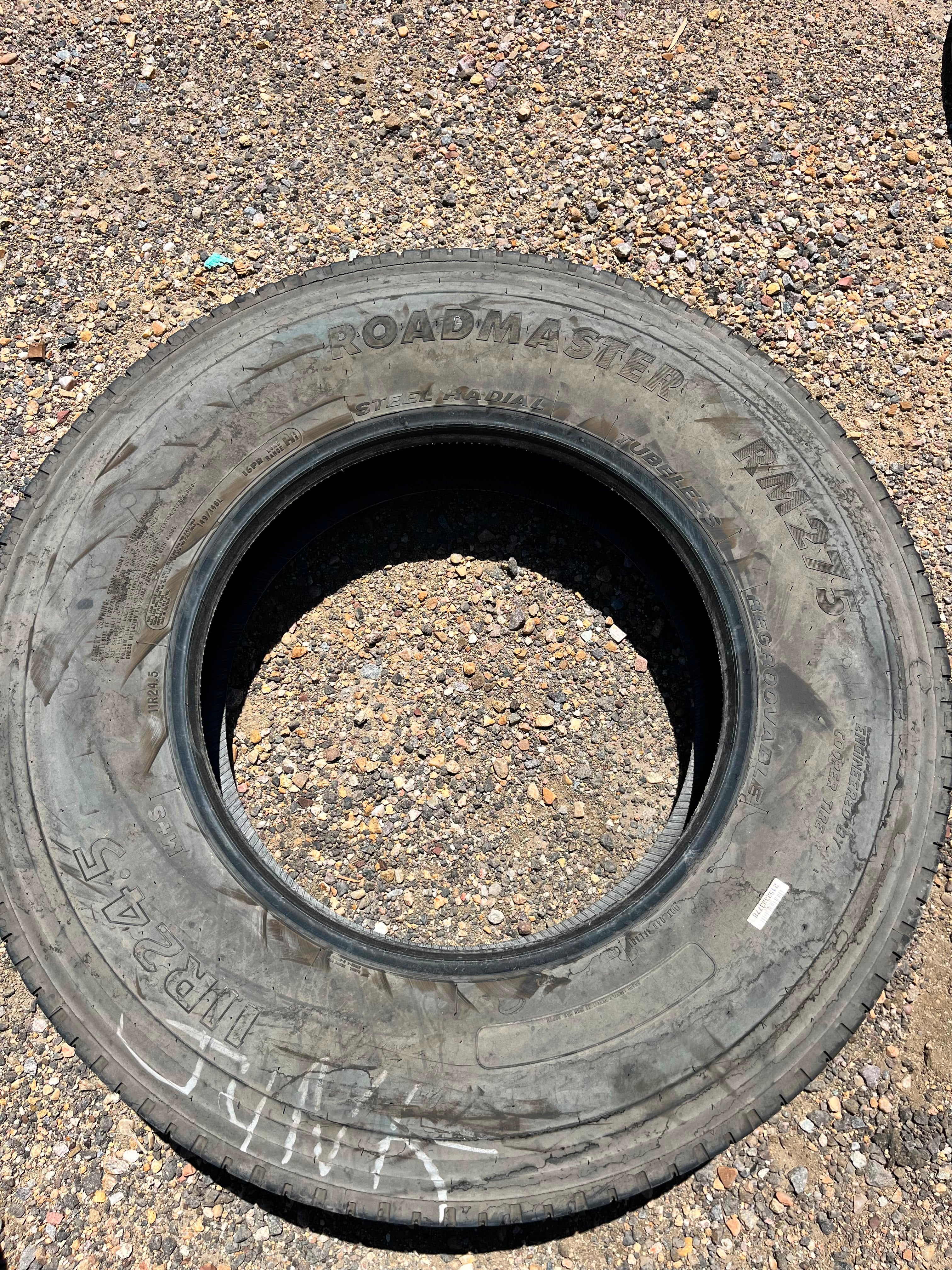 11R24.5 Single (1 Used Tire) Cooper Roadmaster