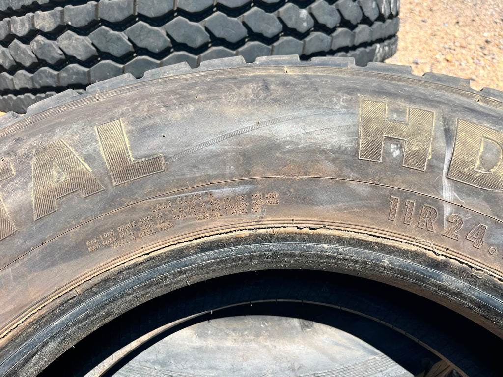 11R24.5 Single (1 Used Tire) Continental Hdr1