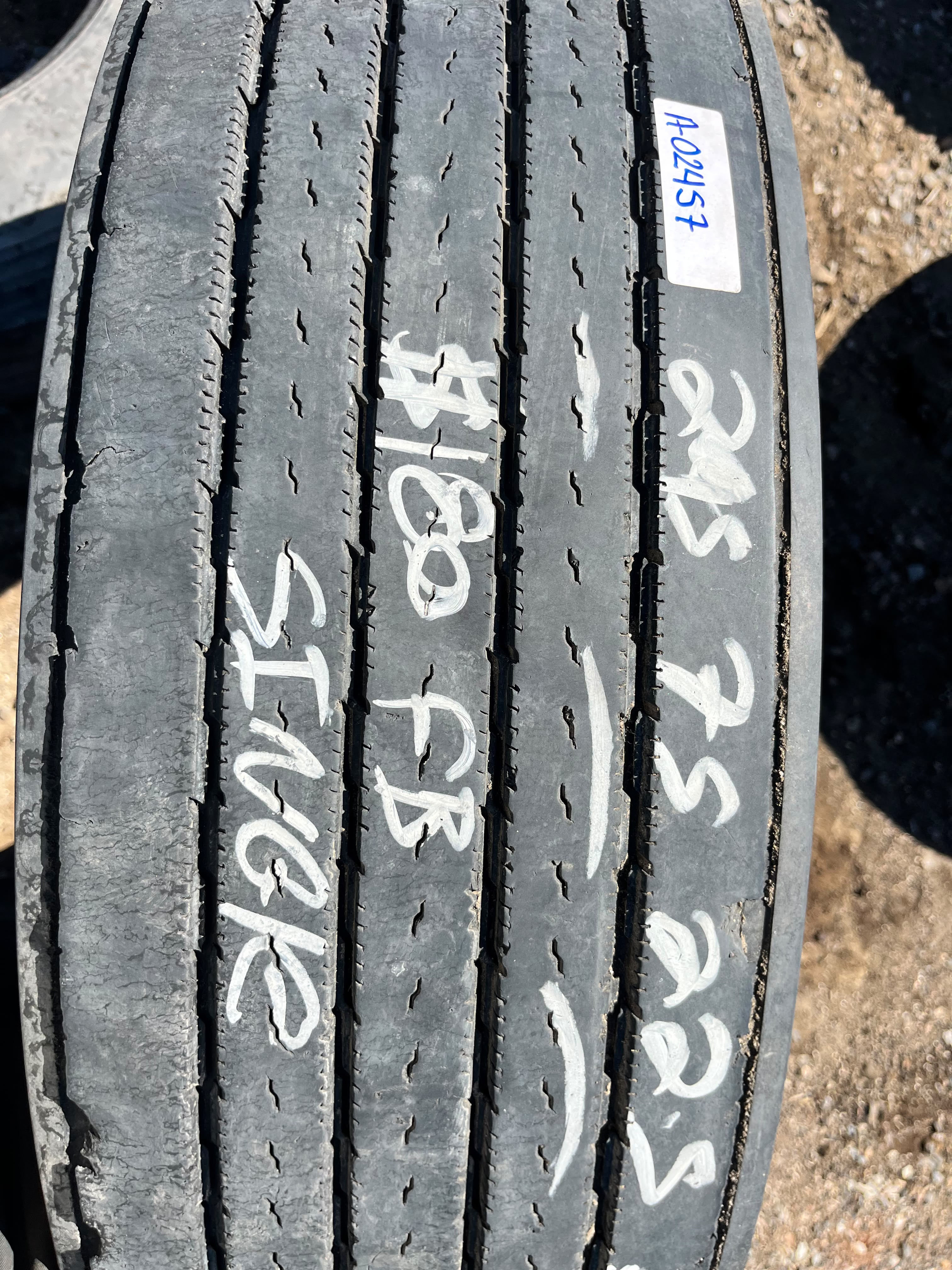 295/75R22.5 Single (1 Used Tire) Continental Conti Ecoplus HS3