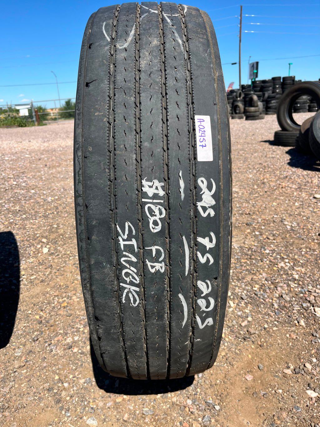 295/75R22.5 Single (1 Used Tire) Continental Conti Ecoplus HS3