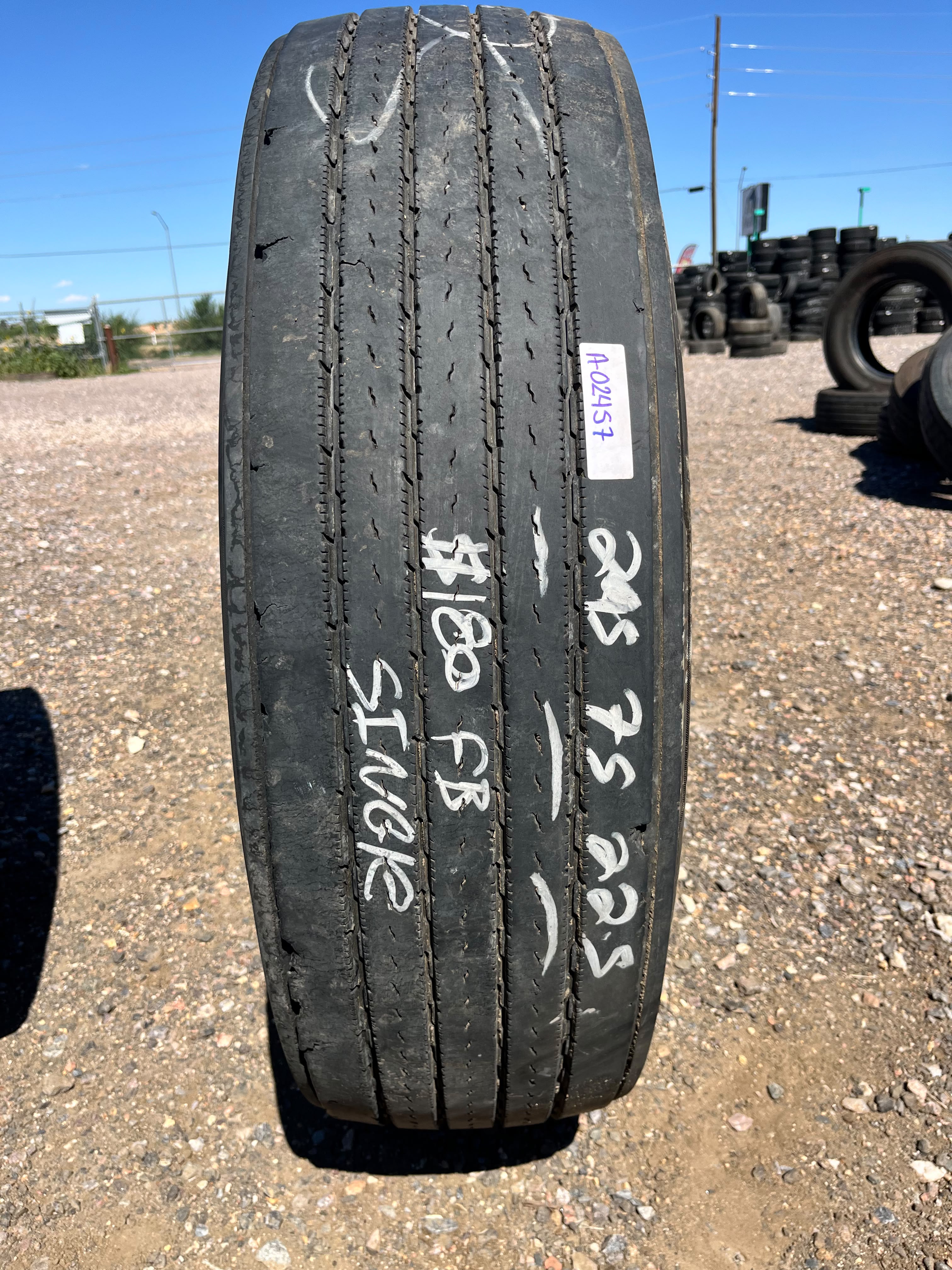 295/75R22.5 Single (1 Used Tire) Continental Conti Ecoplus HS3