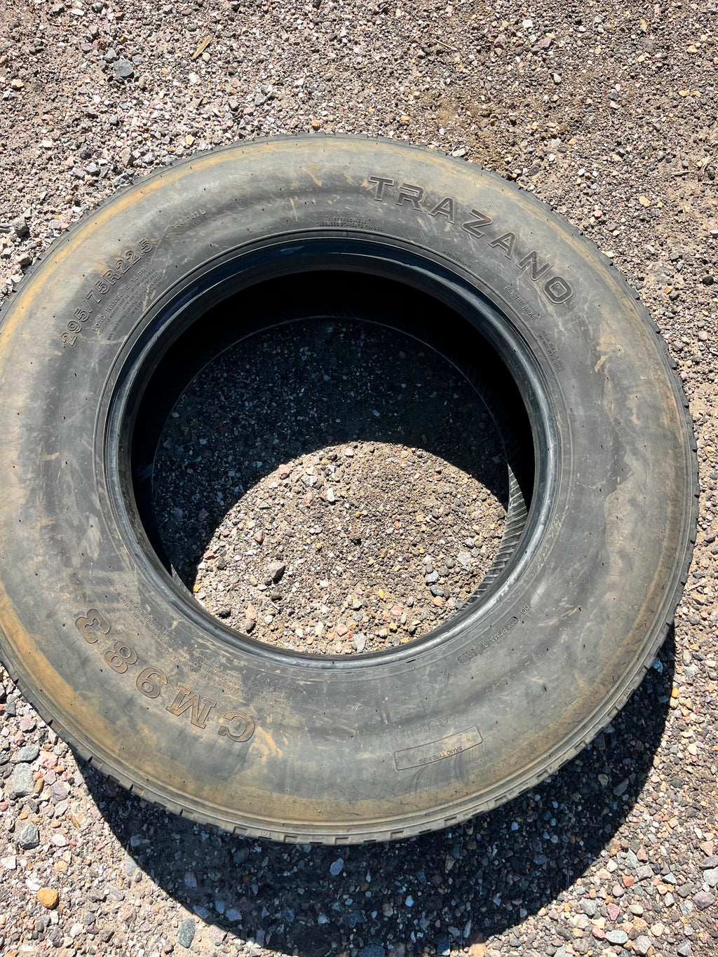 295/75R22.5 Set (4 Used Tires) Trazano CM983