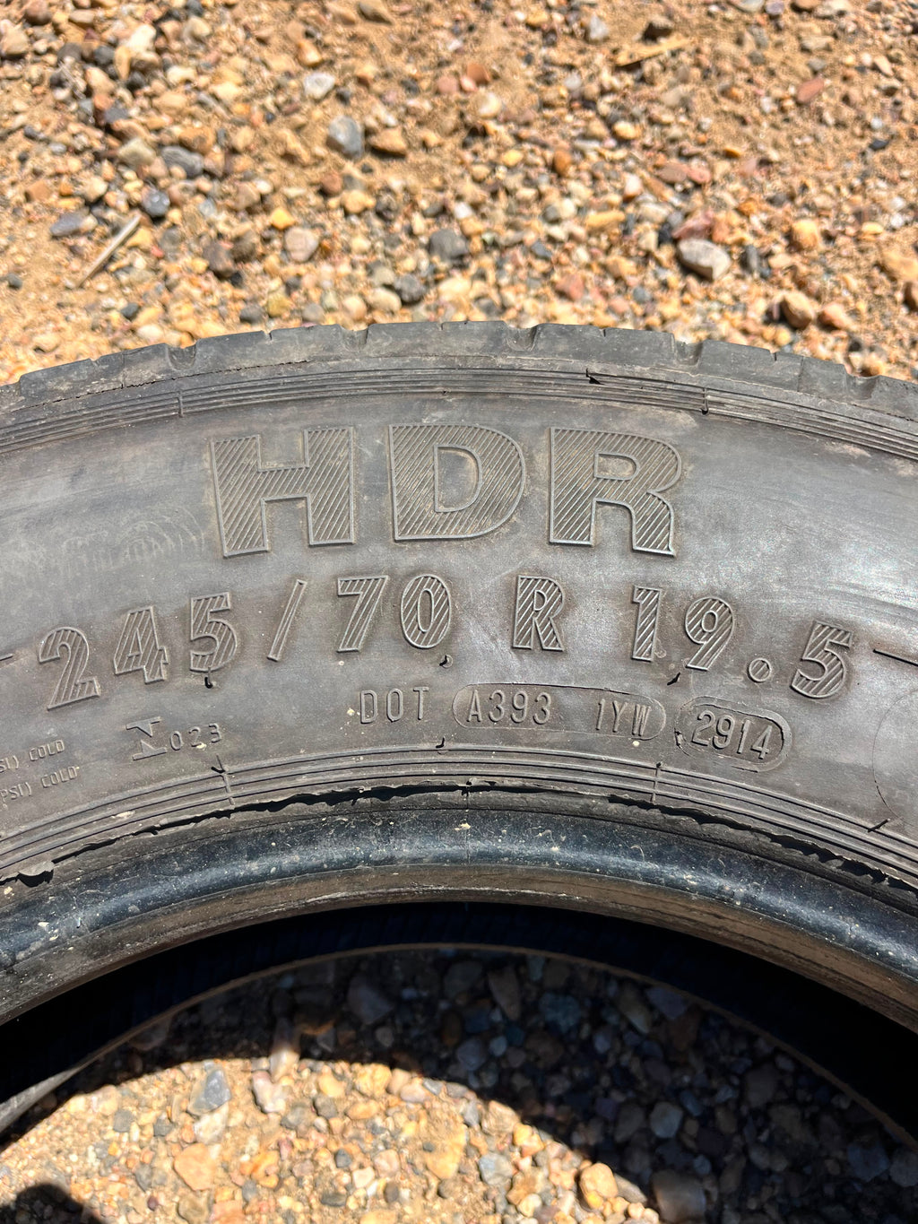 245/70R19.5 Set (4 Used Tires) Continental HDR