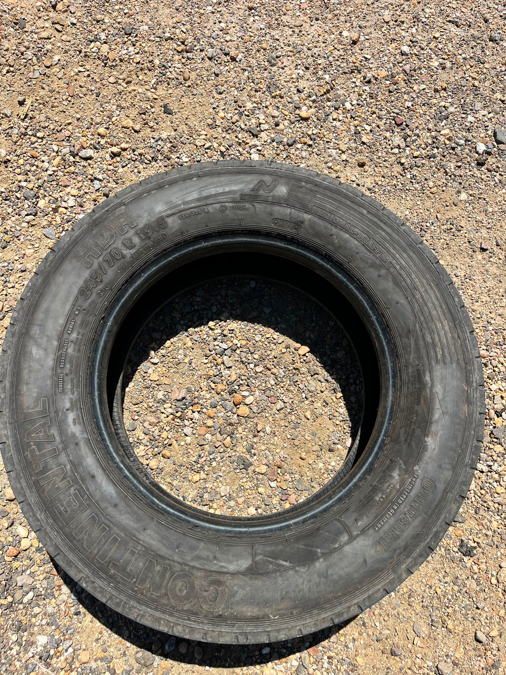 245/70R19.5 Set (4 Used Tires) Continental HDR