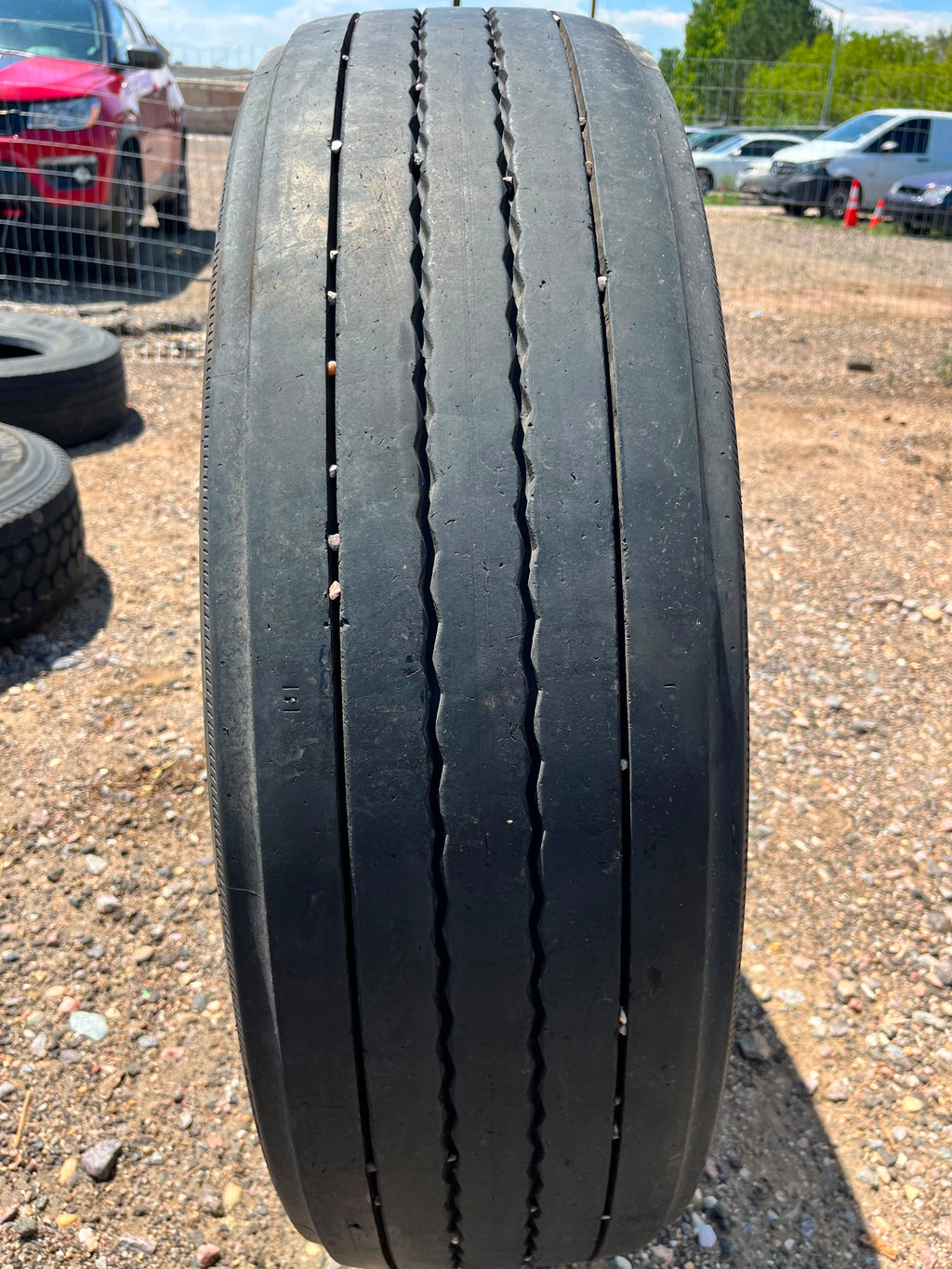 295/75R22.5 Pair (2 Used Tires) Continental Conti Ecoplus HT3