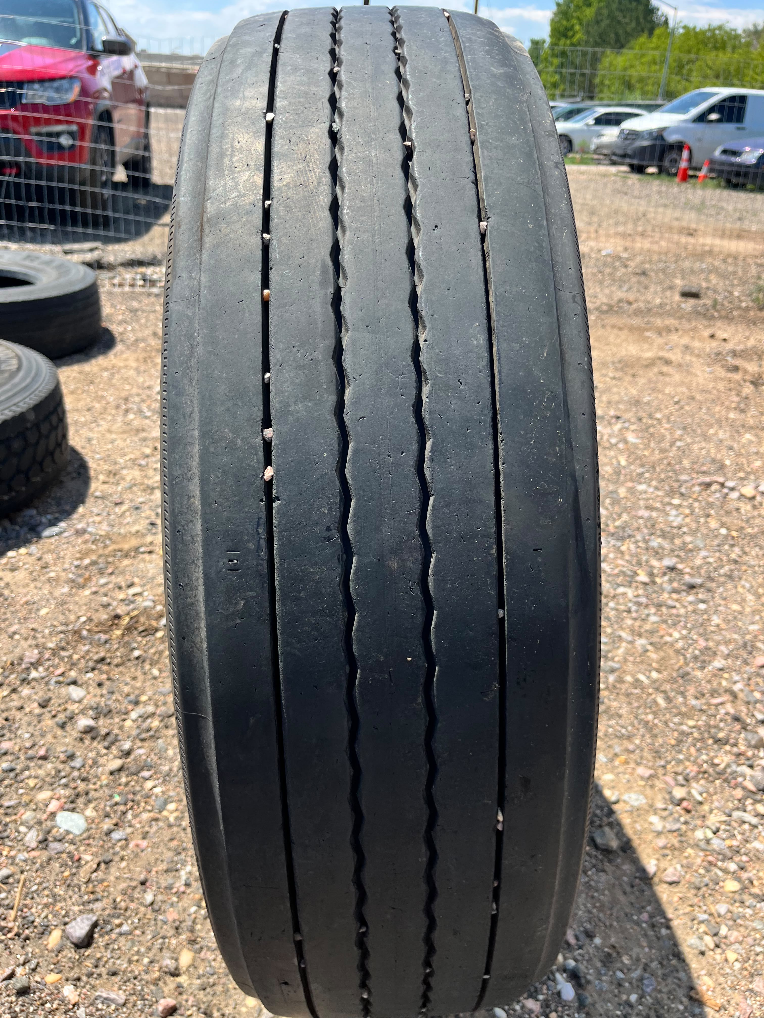 295/75R22.5 Pair (2 Used Tires) Continental Conti Ecoplus HT3