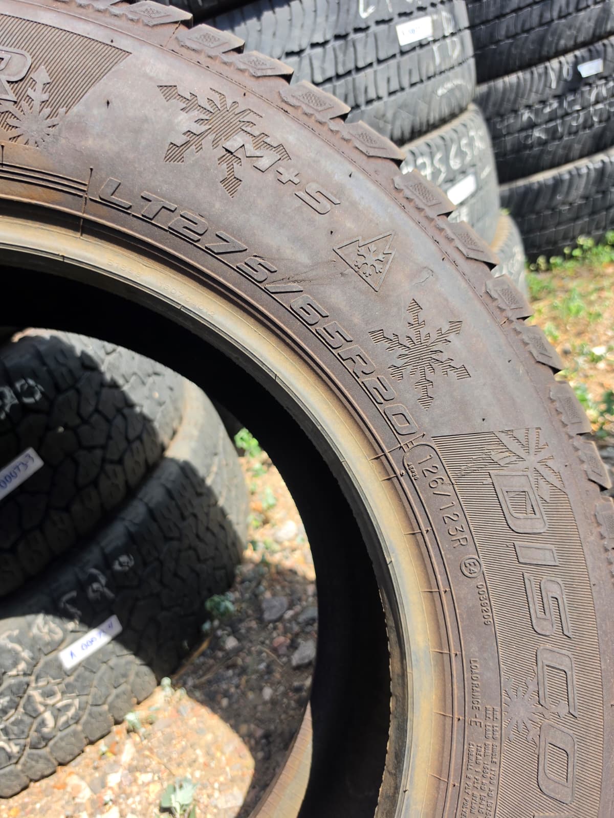 LT275/65R20 Pair (2 Used Tires) Cooper Discoverer Snow Claw