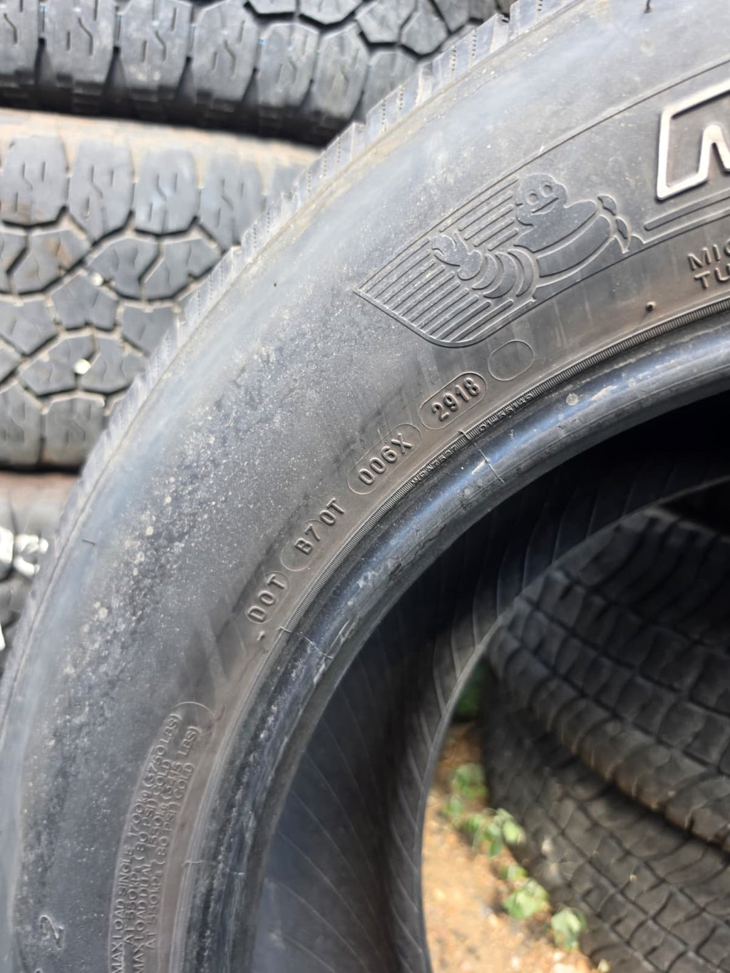 LT275/65R20 Pair (2 Used Tires) Michelin LTX M/S2