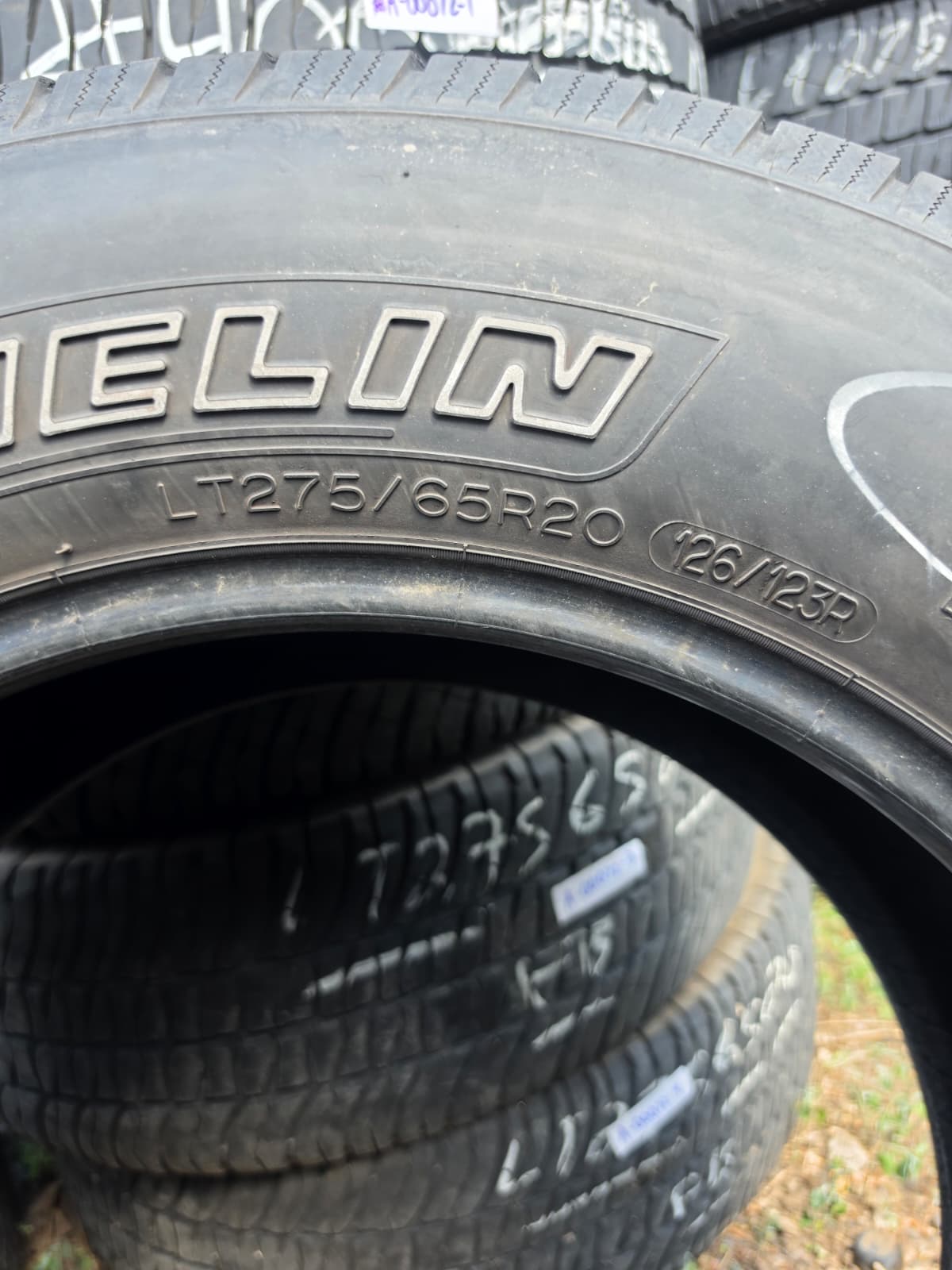 LT275/65R20 Pair (2 Used Tires) Michelin LTX M/S2