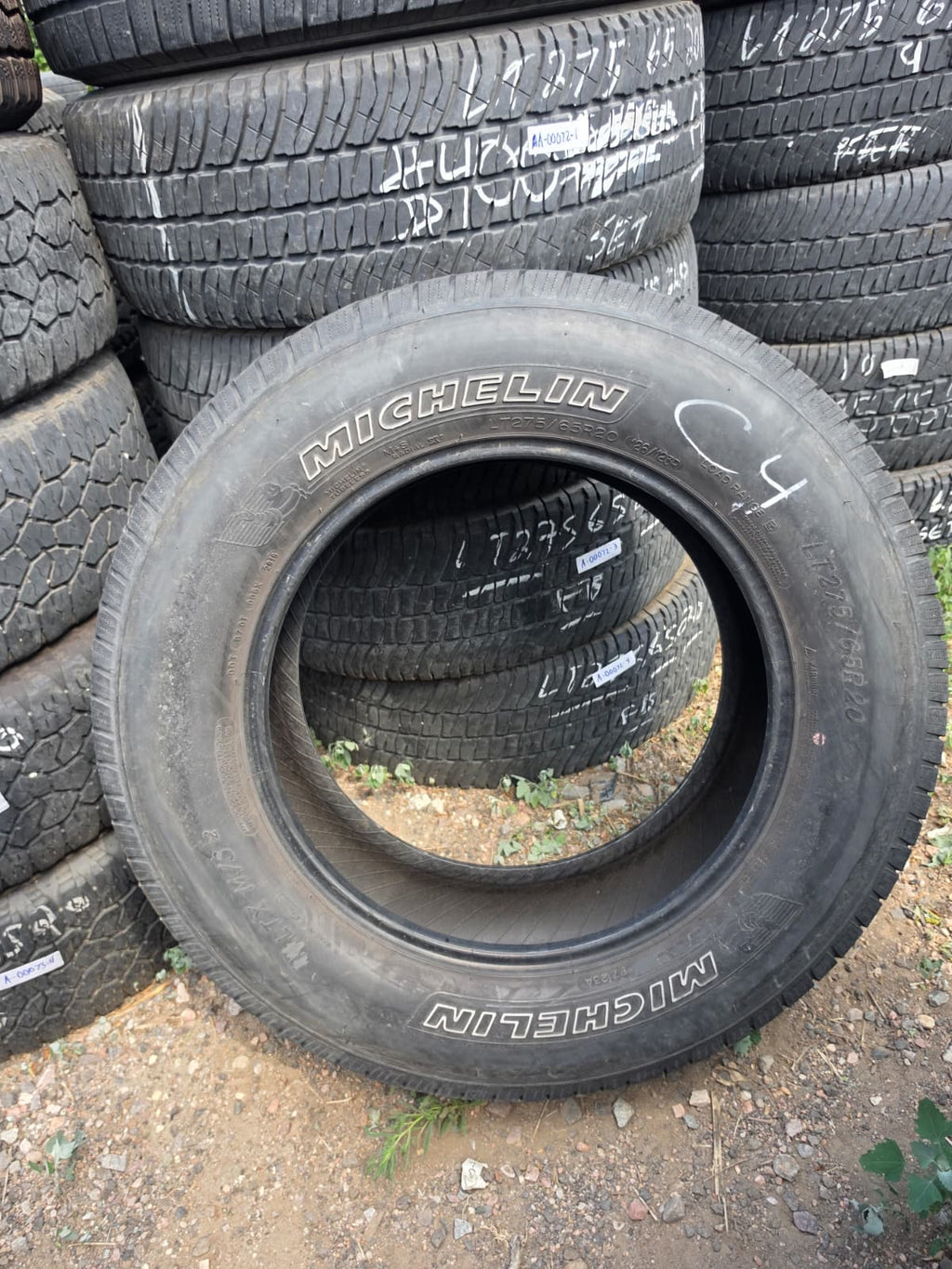 LT275/65R20 Pair (2 Used Tires) Michelin LTX M/S2