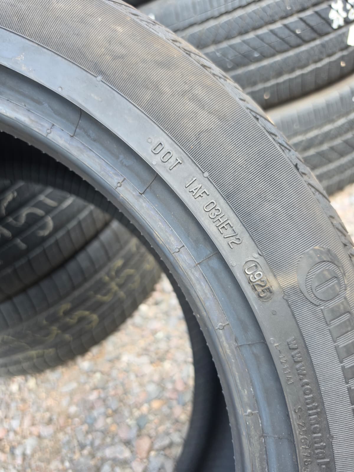 275/45R20 Pair (2 Used Tires) Continental Cross Contact