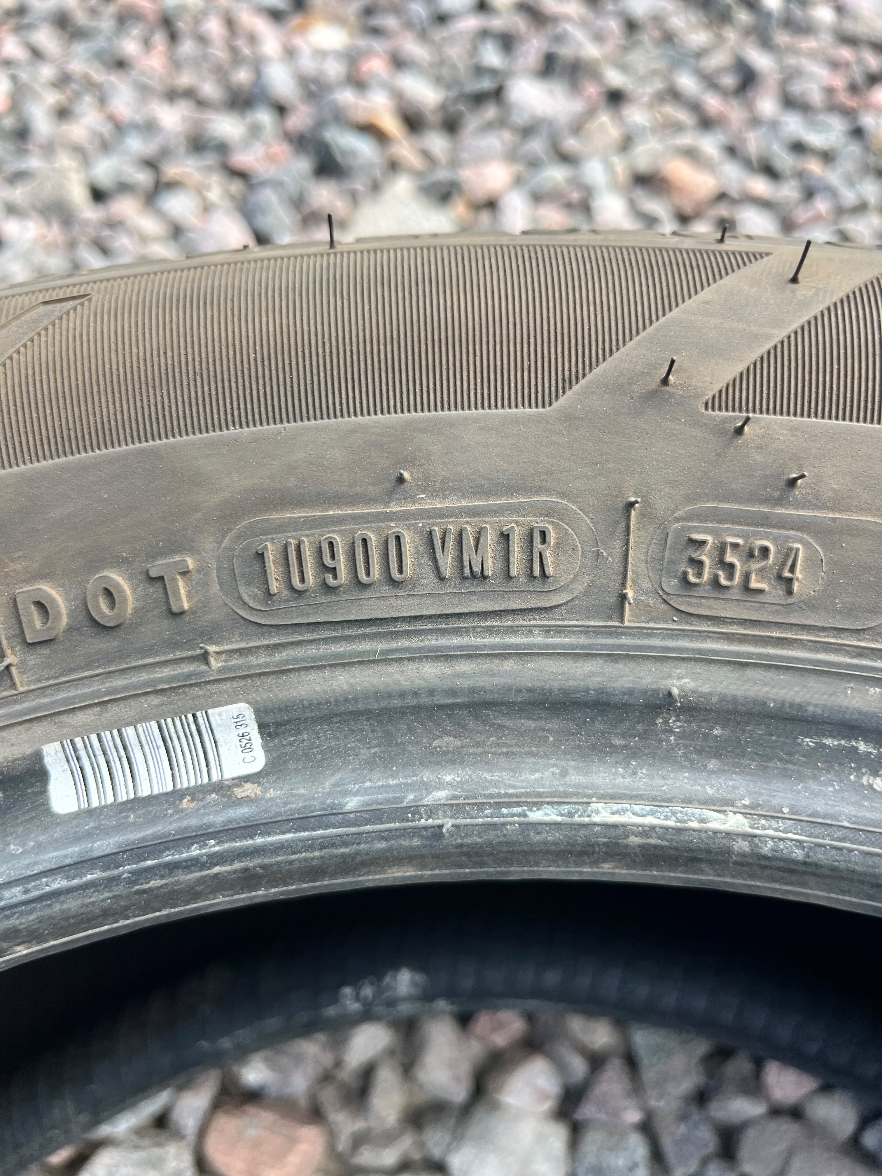 225/55R17 Pair (2 Used Tires) Kelly Edge Touring Plus