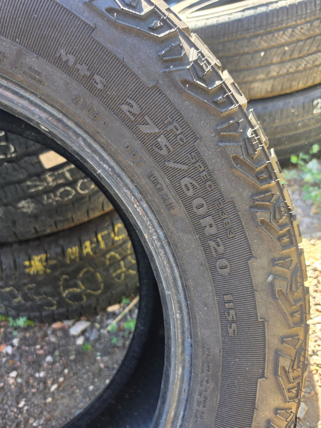 275/60R20 Set (4 Used Tires) Goodyear Wrangler