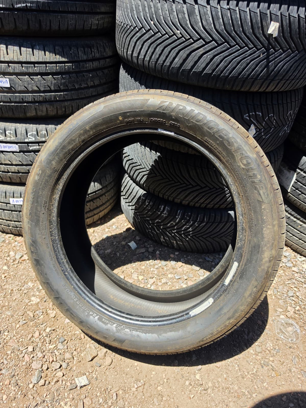 245/50R20 Pair (2 Used Tires) Bridgestone Dueler