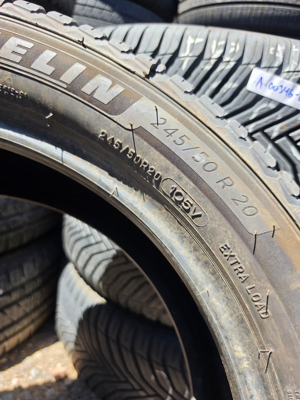 245/50R20 Set (4 Used Tires) Michelin Cross Climate2