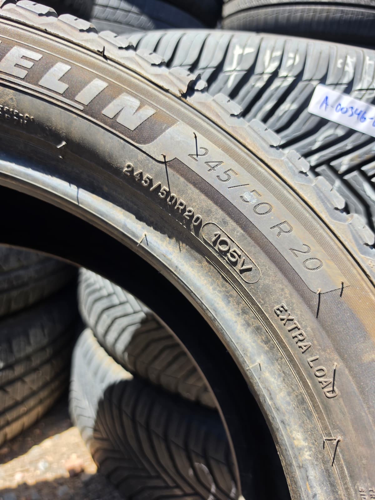 245/50R20 Set (4 Used Tires) Michelin Cross Climate2