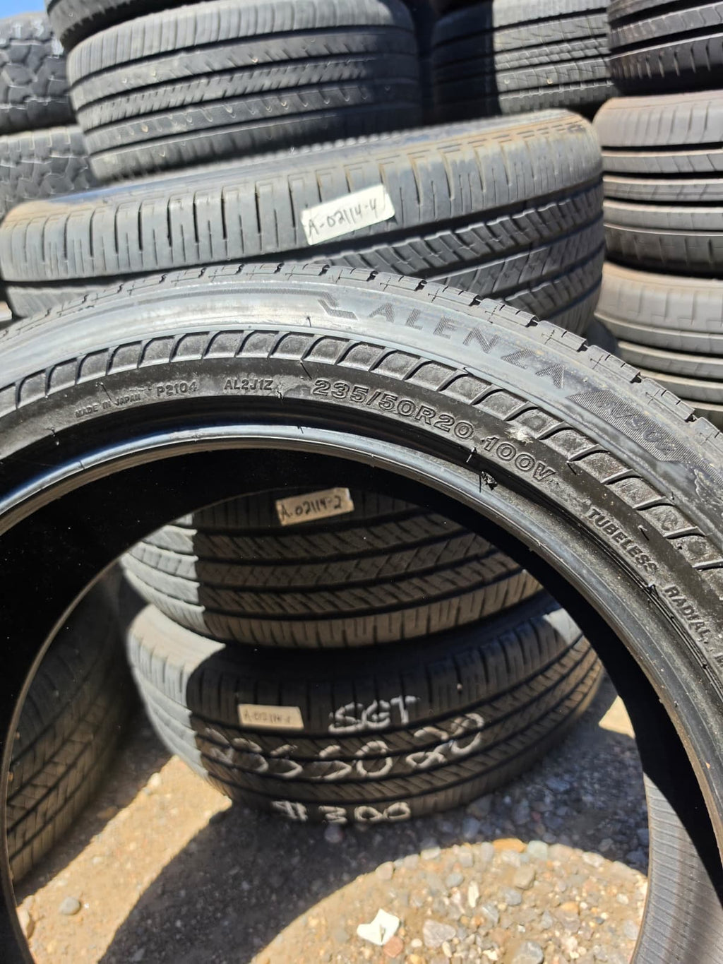 235/50R20 Set (4 Used Tires) Bridgestone Alenza