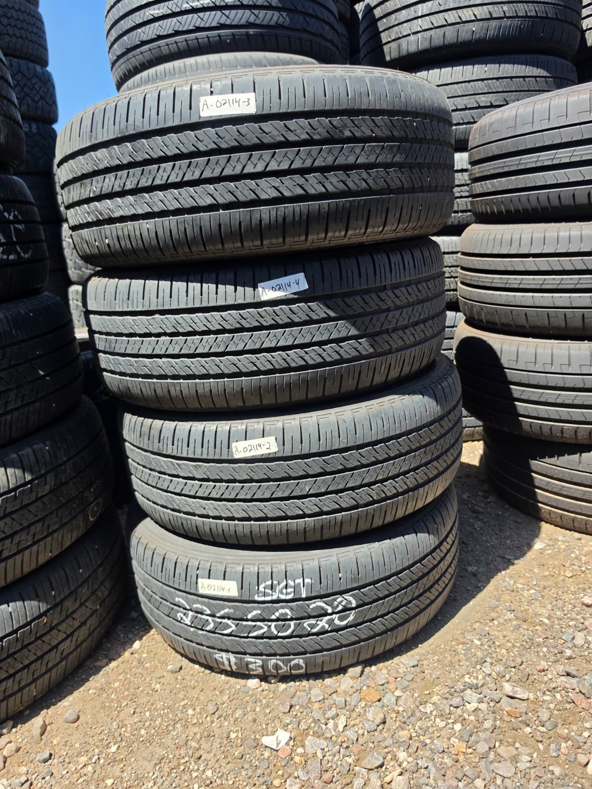 235/50R20 Set (4 Used Tires) Bridgestone Alenza