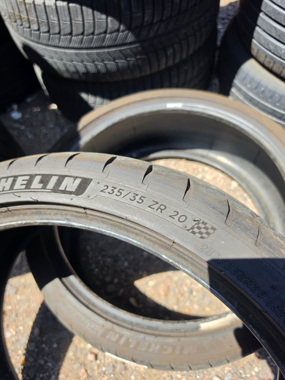 235/35R20 Pair (2 Used TIres) Michelin Pilot Sport 4