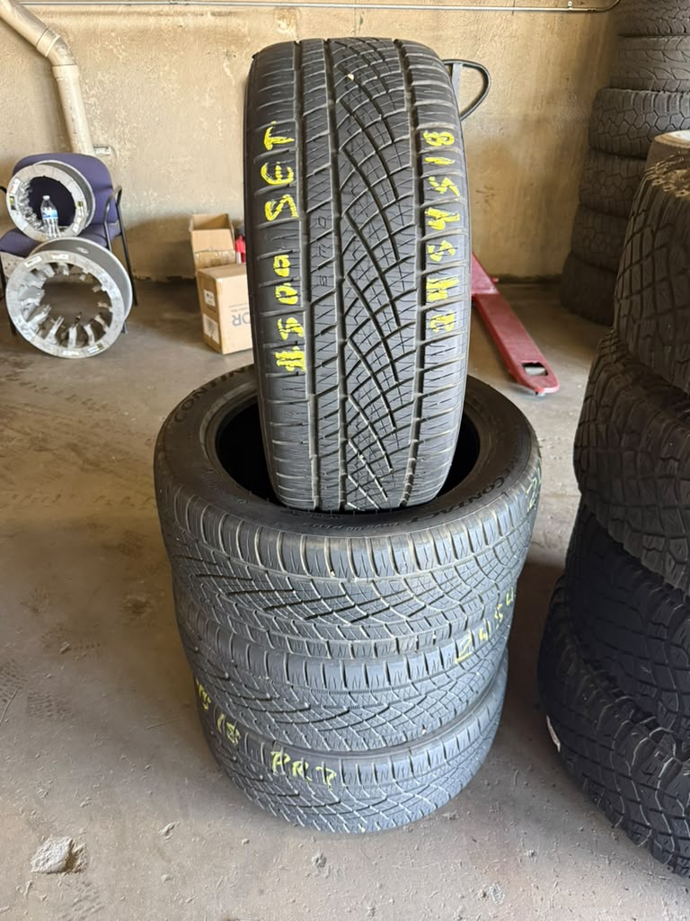 245/45R18 Set (4 Used Tires) Continental Extreme Contact DWS 06 Plus
