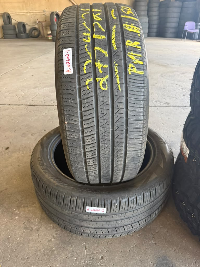 275/45R21 Pair (2 Used TIres) Pirelli Scorpian Zero