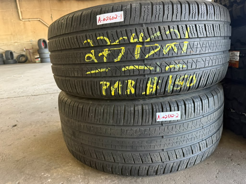 275/45R21 Pair (2 Used TIres) Pirelli Scorpian Zero