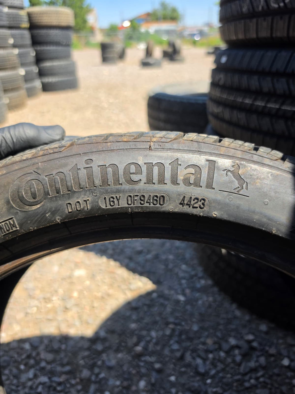 245/40R19 Pair (2 Used Tires) Continental Pro Contact