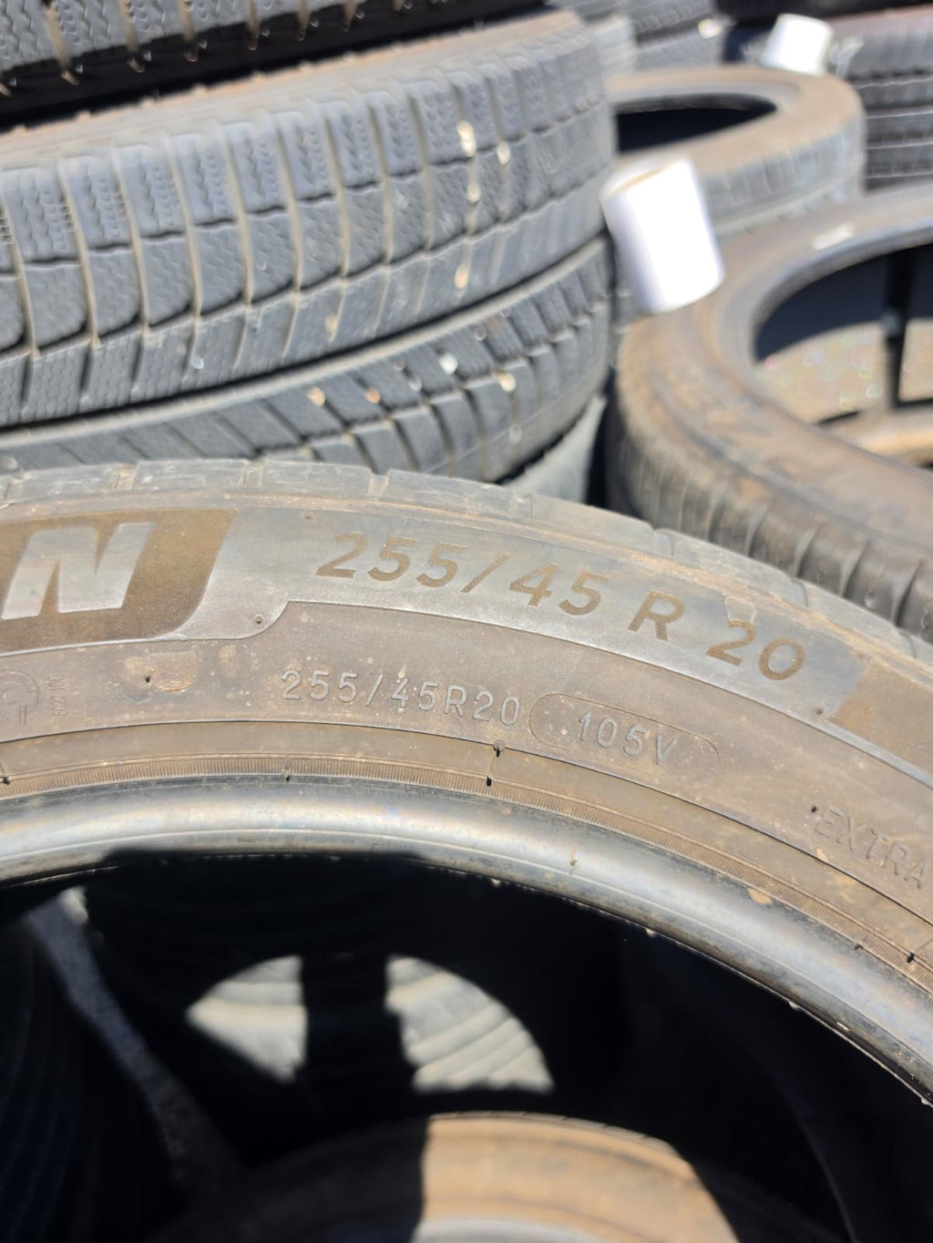 255/45R20 Pair (2 Used Tires) Michelin Primacy Tour