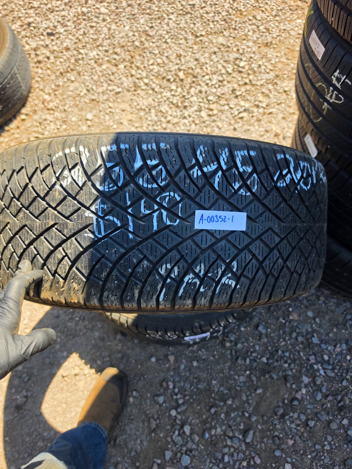 225/45R20 Pair (2 Used Tires) Nokian Hakkapelitta (Snow Tire)