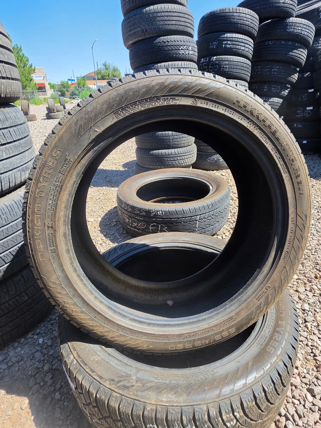 225/45R20 Pair (2 Used Tires) Nokian Hakkapelitta (Snow Tire)