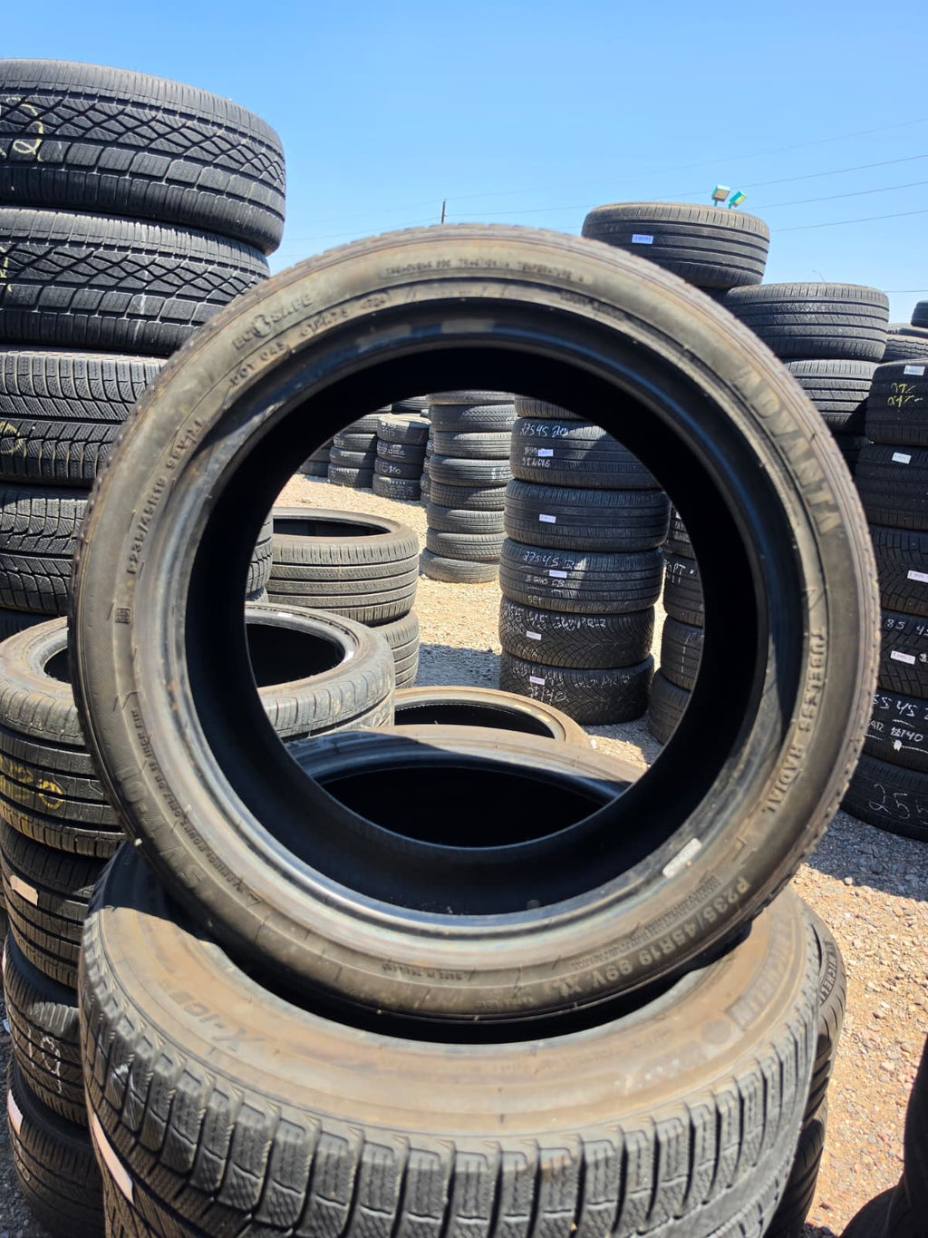 235/45R19 Pair (2 Used Tires) Advanta Sv T-01