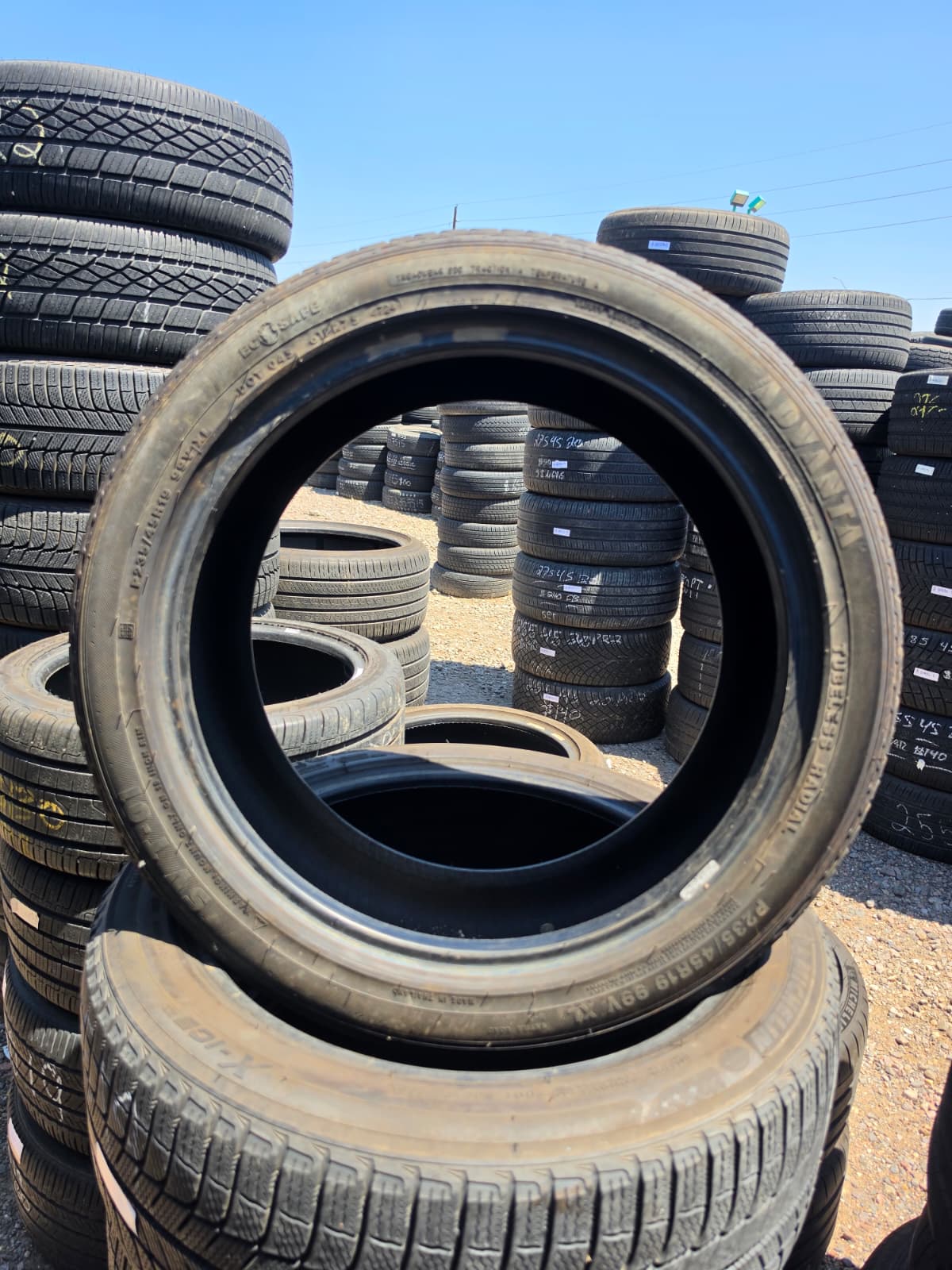 235/45R19 Pair (2 Used Tires) Advanta Sv T-01