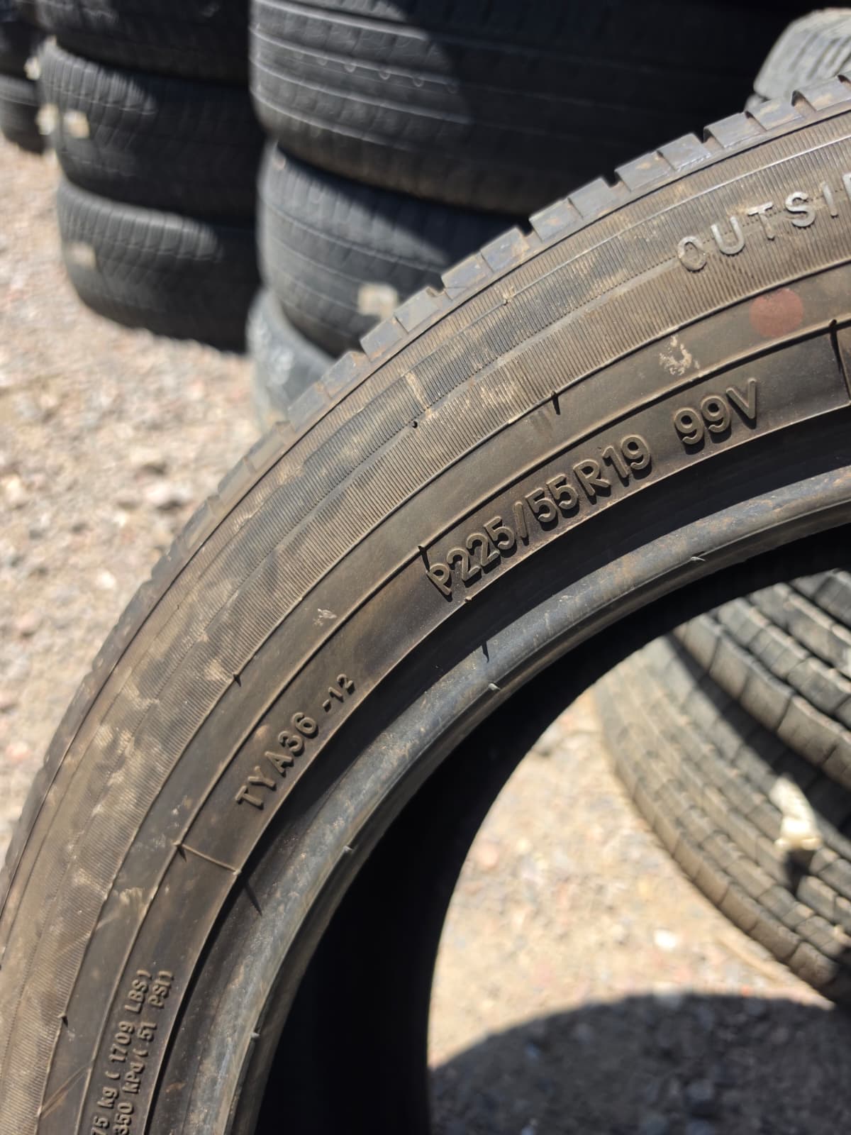 255/55R19 Set (4 Used Tires) Toyo A36