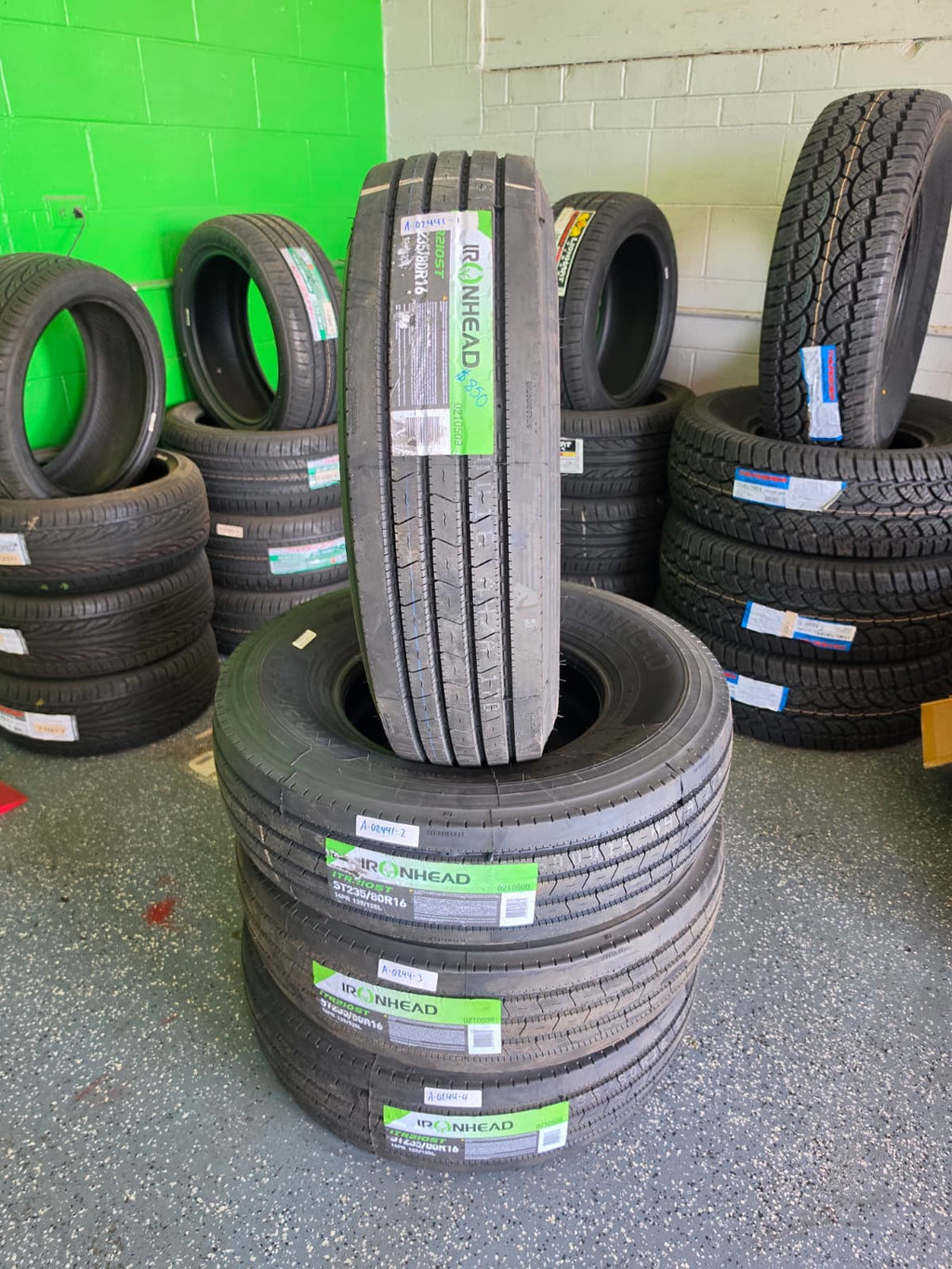 ST235/80R16 Set (4 Used Tires) Ironhead ITE 2105T
