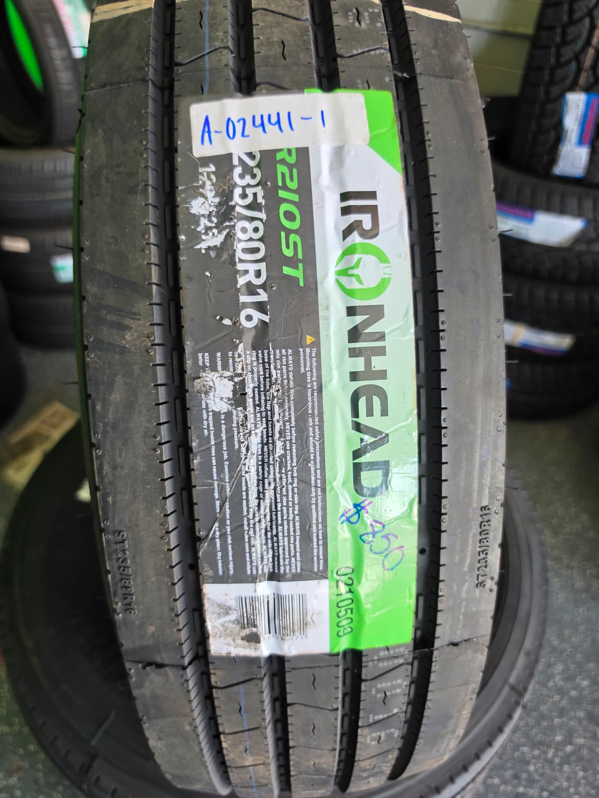 ST235/80R16 Set (4 Used Tires) Ironhead ITE 2105T