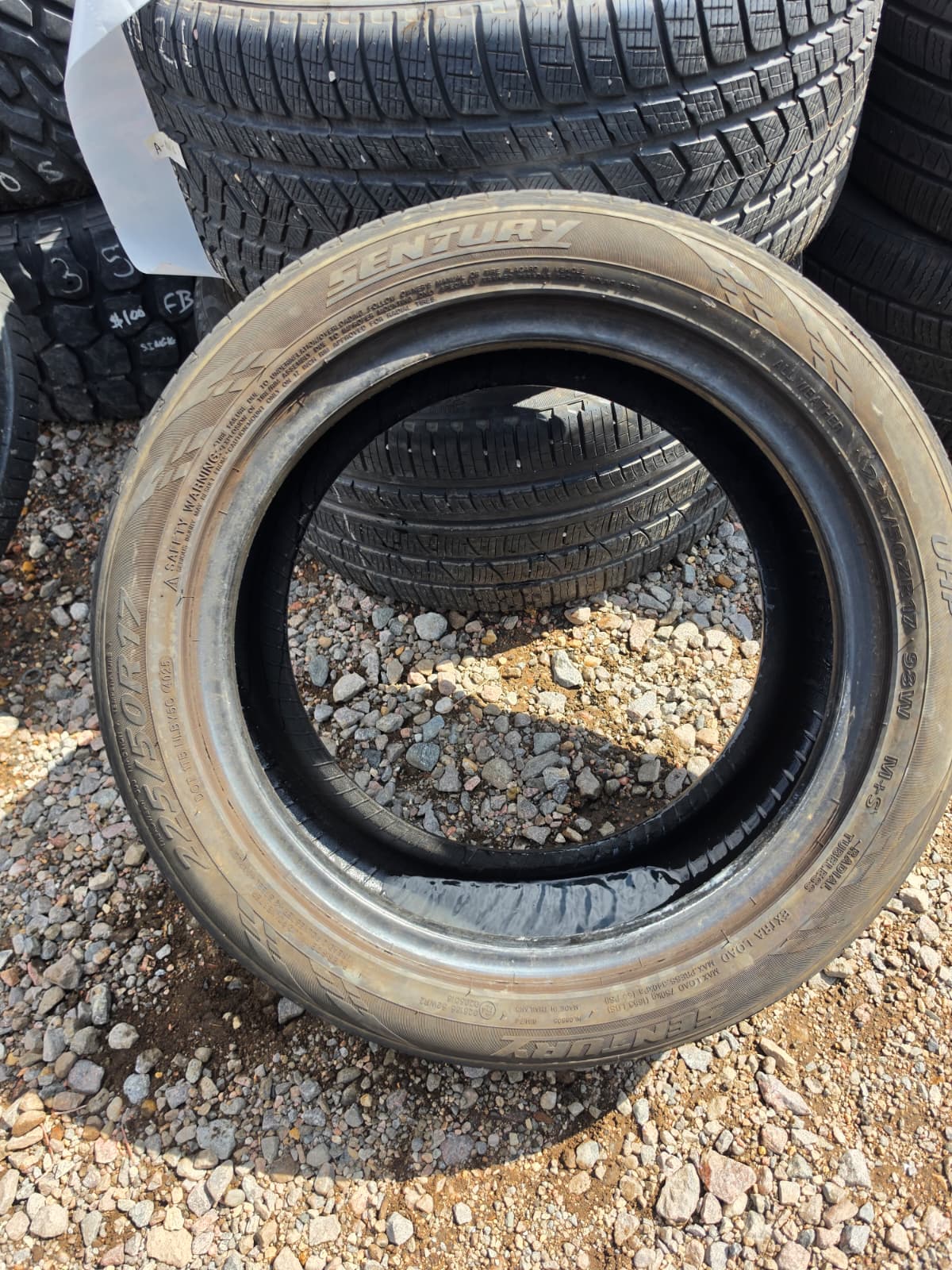 225/50R17 Single (1 Used Tire) Sentury Uhp