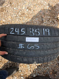 245/35R19 Single (1 Used Tire) Bridgestone Potenza Sport