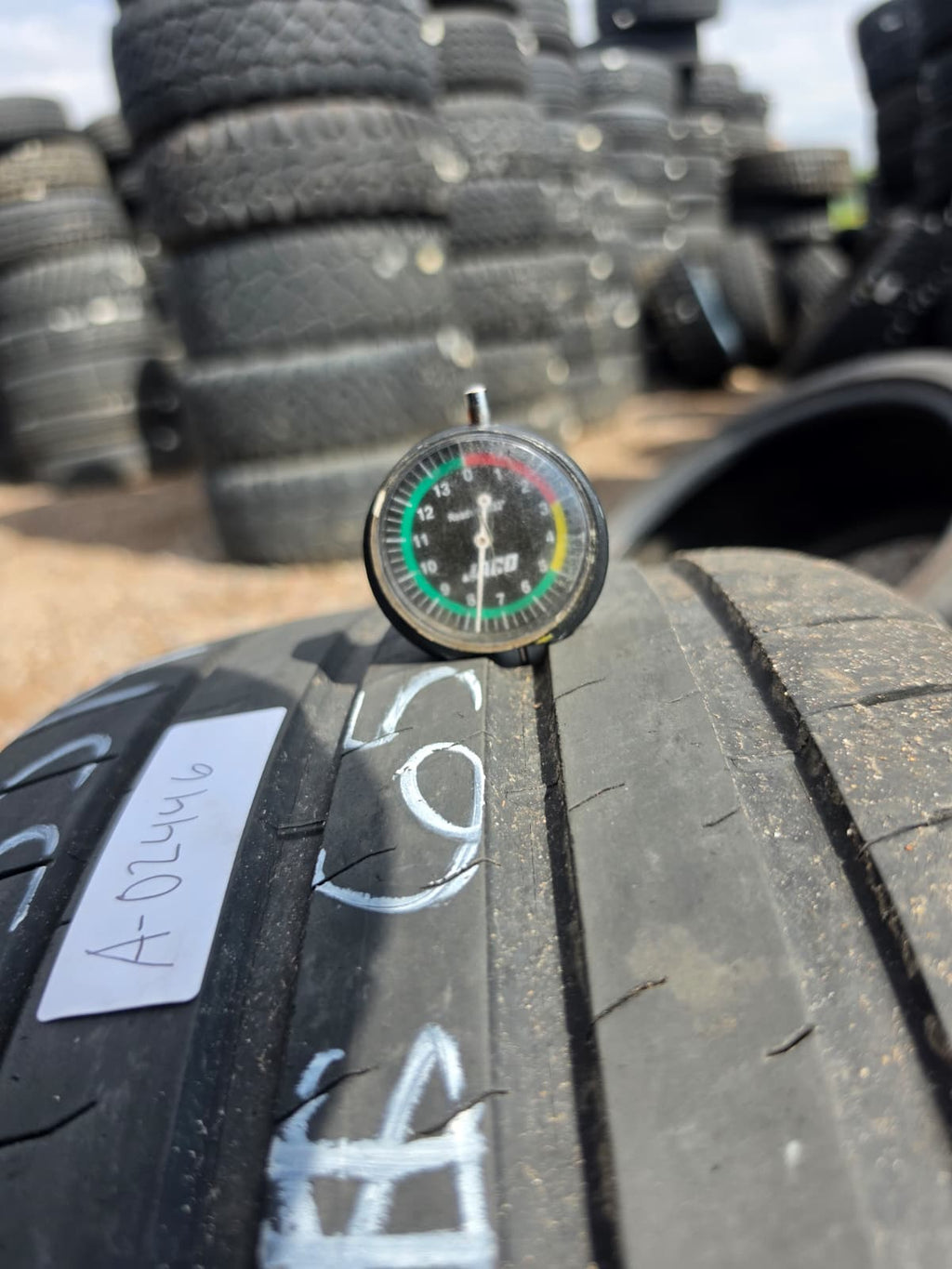 245/35R19 Single (1 Used Tire) Bridgestone Potenza Sport