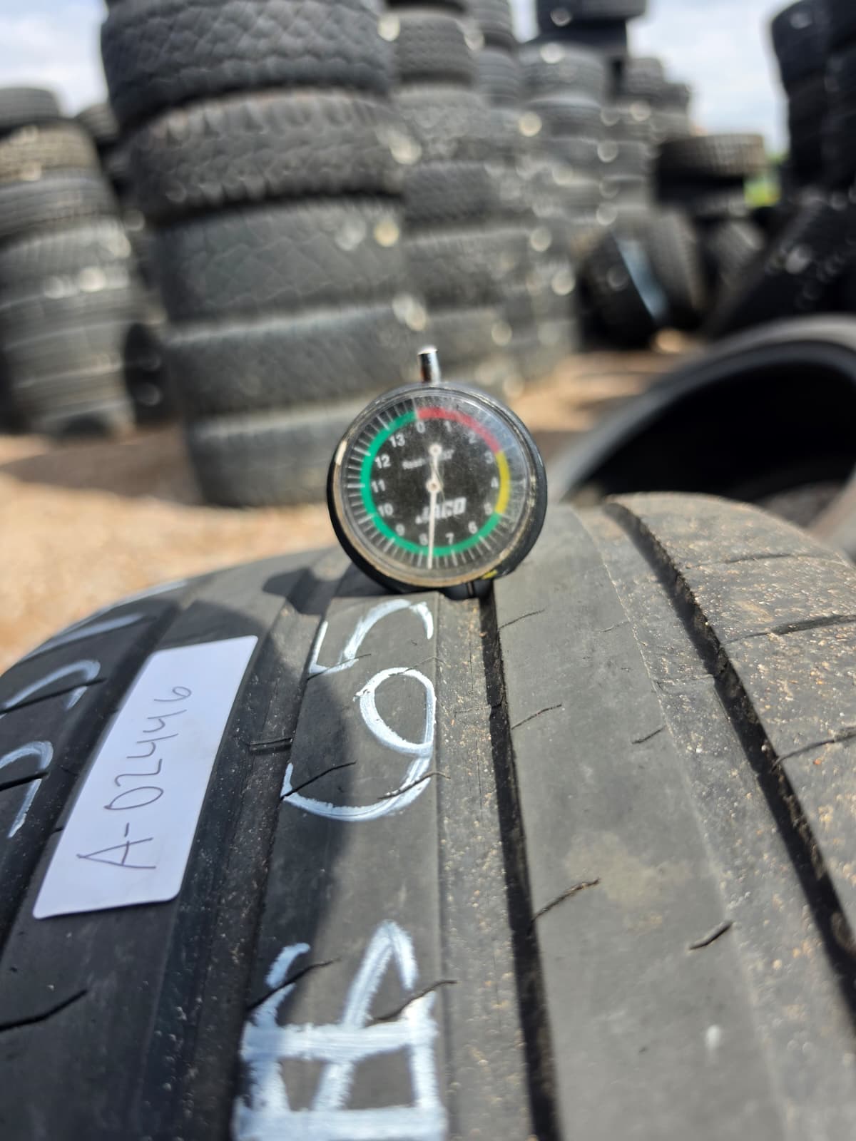 245/35R19 Single (1 Used Tire) Bridgestone Potenza Sport