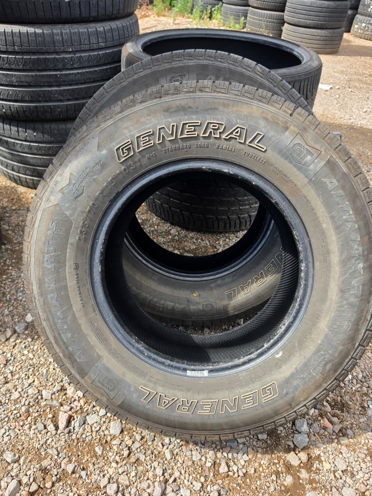 235/70R15 Pair (2 Used Tires) General Altimax RT