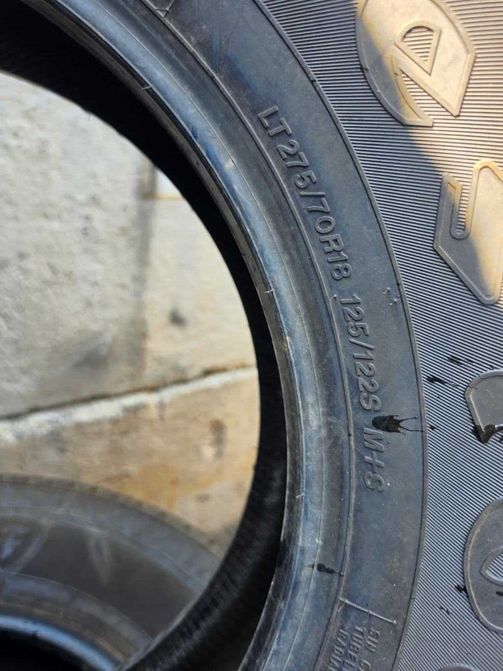 LT275/70R18 Set (4 Used Tires) Firestone Transforce HT2