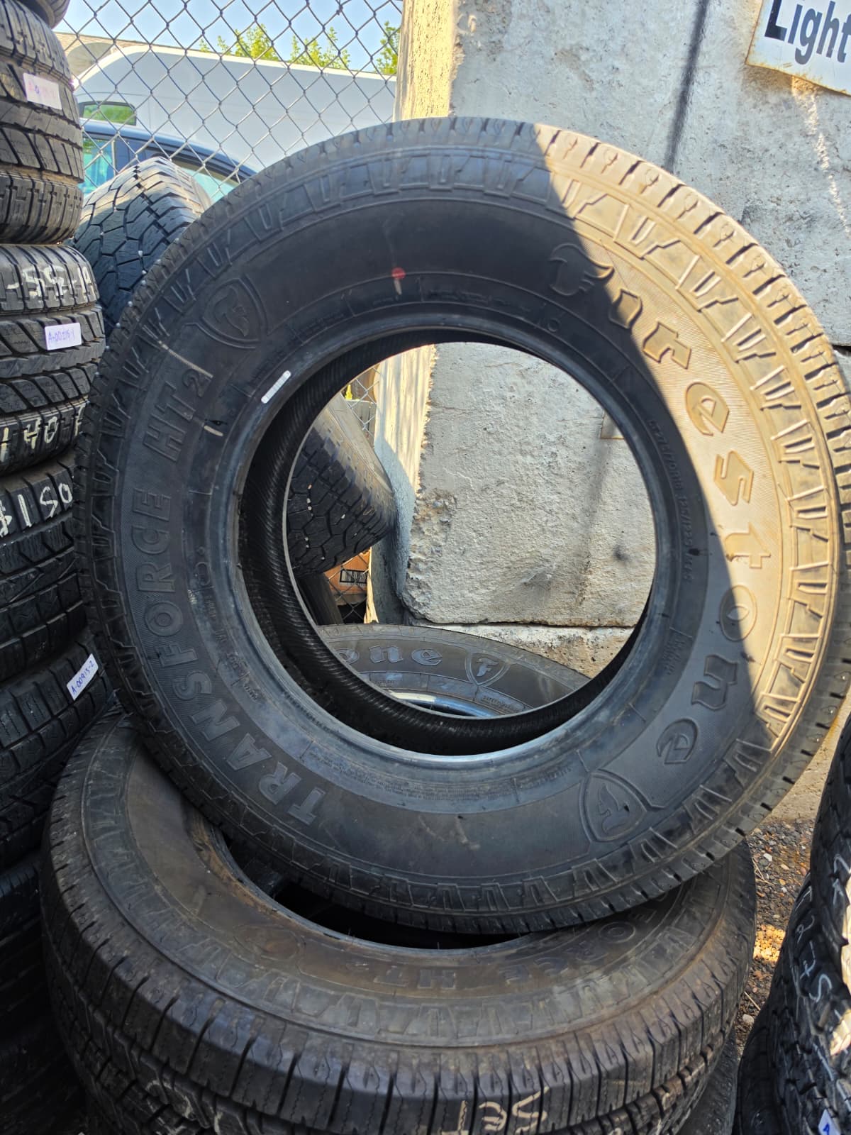 LT275/70R18 Set (4 Used Tires) Firestone Transforce HT2