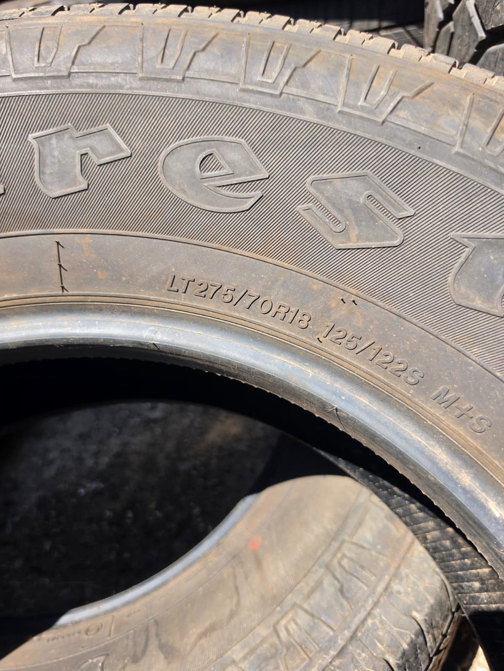 LT275/70R18 Pair (2 Used Tires) Firestone Transforce HT2