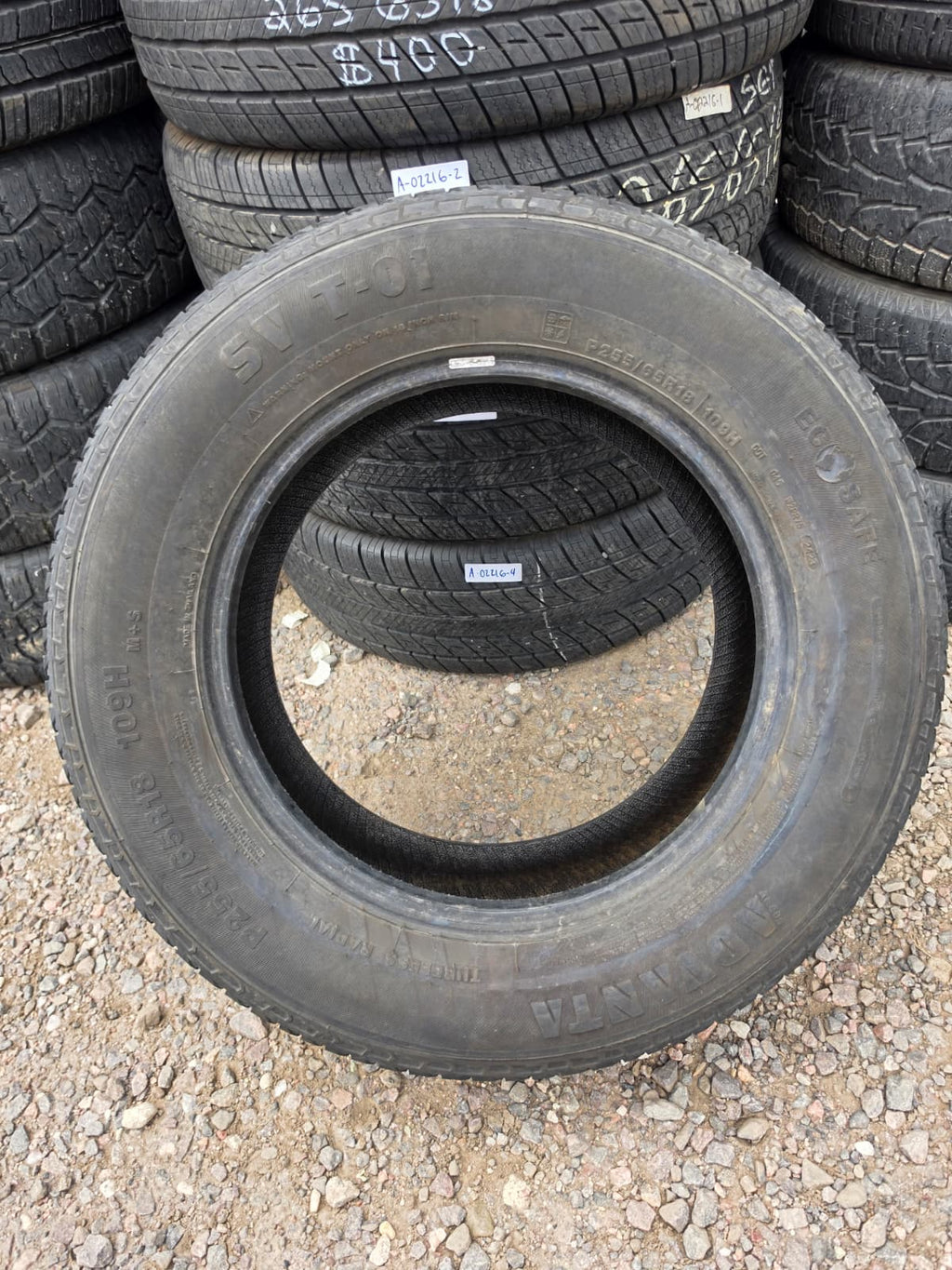 255/65R18 Pair (2 Used Tires) Advanta Sv T-01