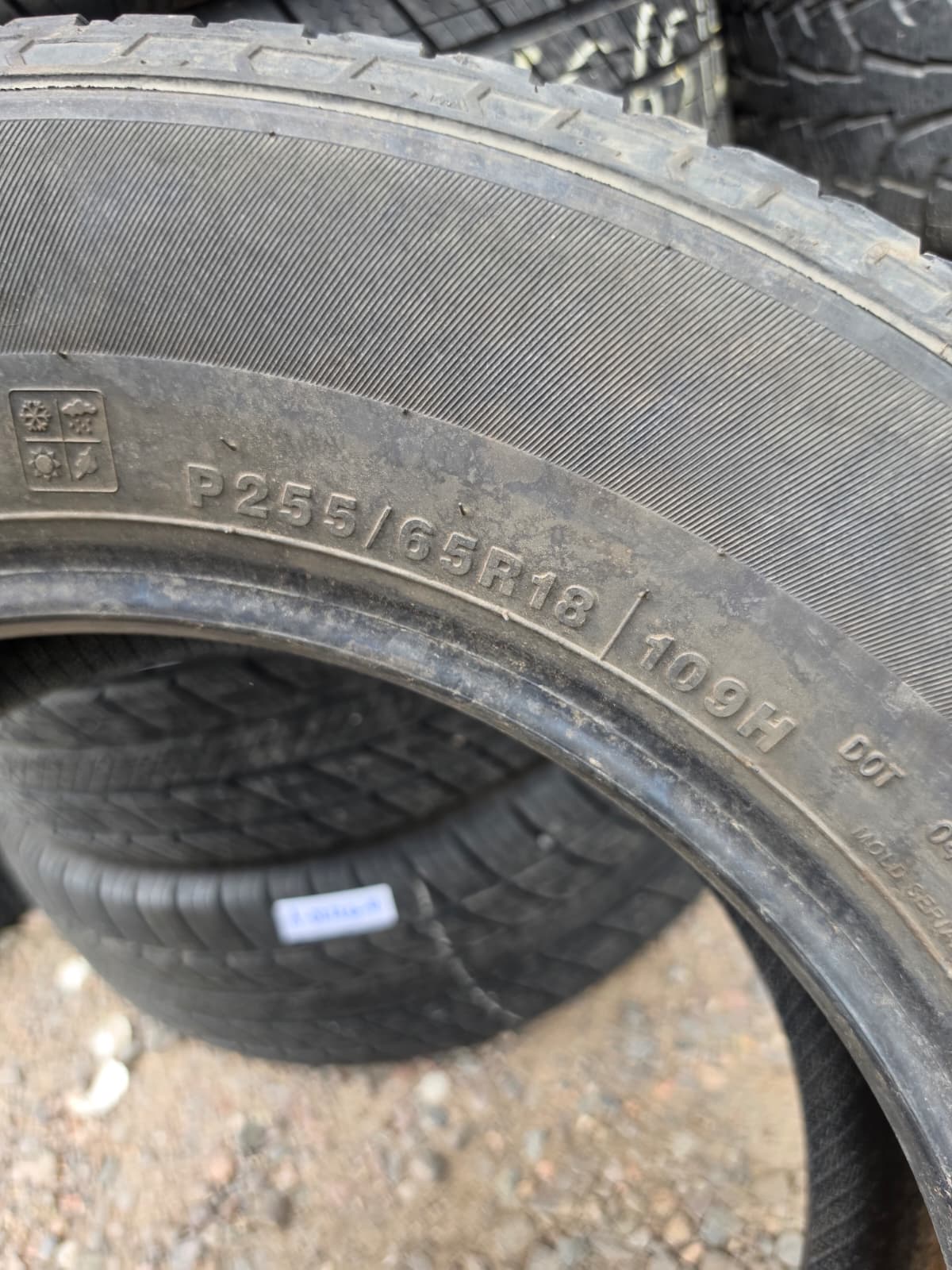 255/65R18 Pair (2 Used Tires) Advanta Sv T-01