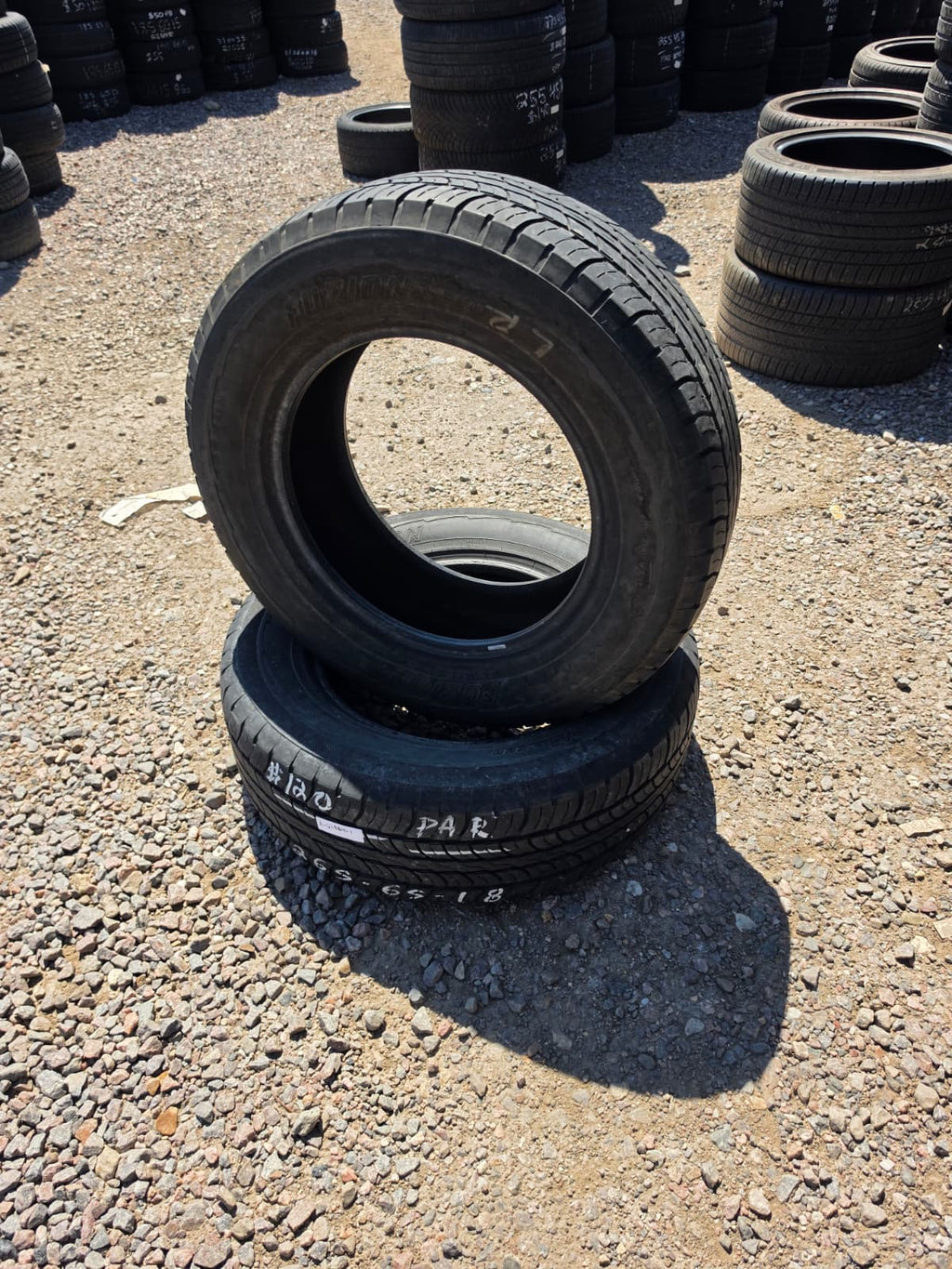 265/65R18 Pair (2 Used Tires) Fuzion Fuzion
