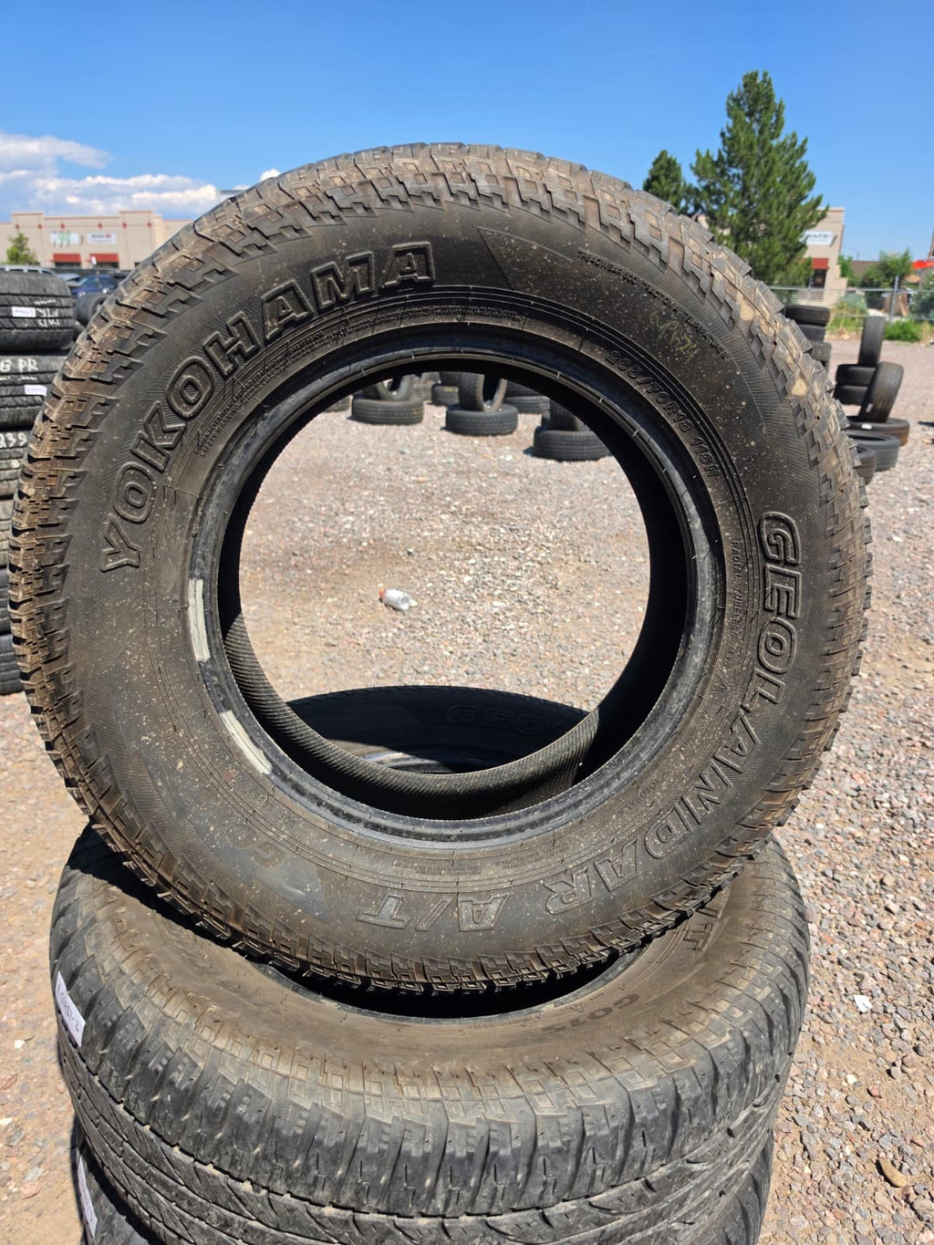 265/70R18 Set (4 Used Tires) Yokohama Geolander A/T