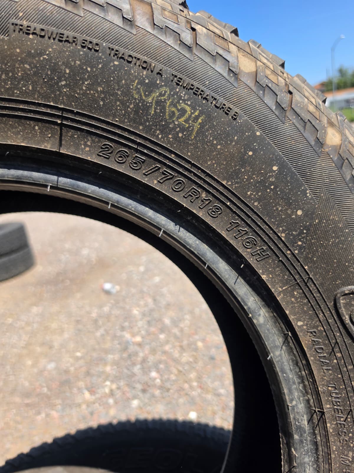265/70R18 Set (4 Used Tires) Yokohama Geolander A/T