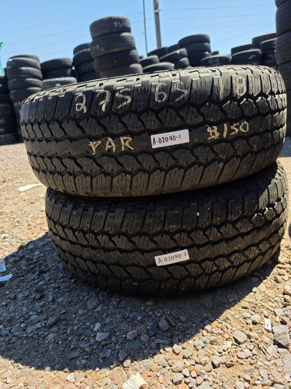 275/65R18 Pair (2 Used Tires) Firestone  Destination