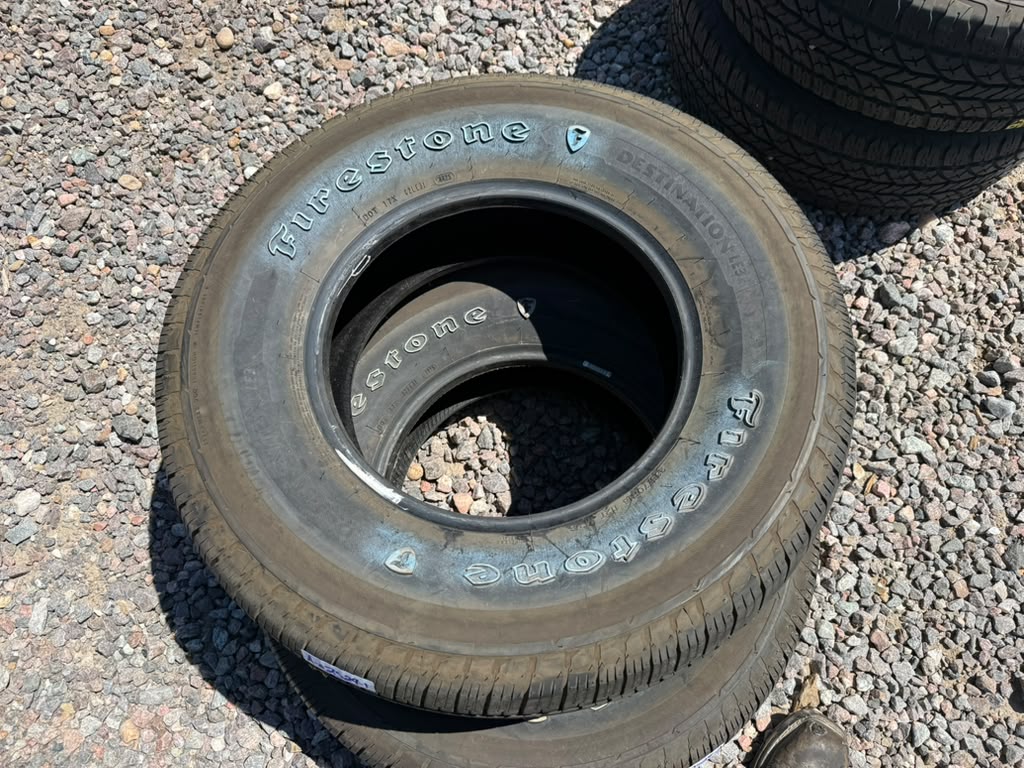 265/70R16 Pair (2 Used Tires) Firestone Destination LE3